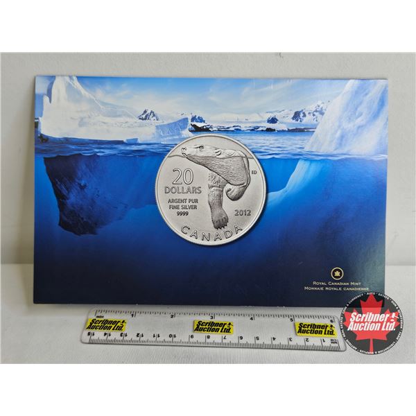 RCM Canada 2012 $20 Fine Silver Coin : Polar Bear (99.99%)
