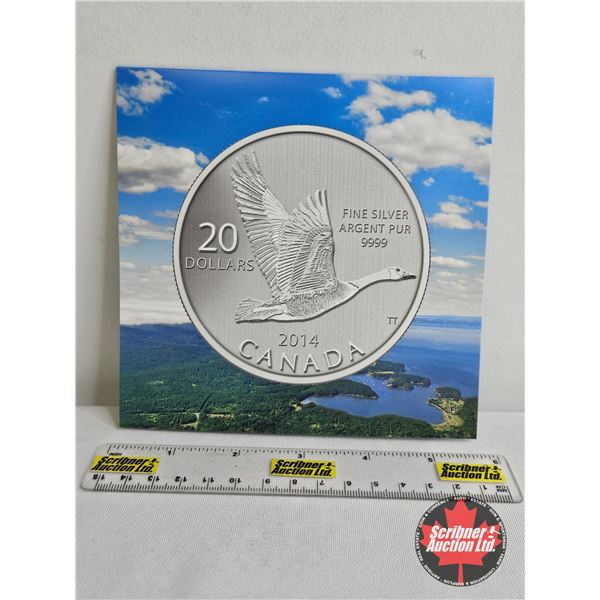 RCM Canada 2014 $20 Fine Silver : Goose (99.99%)