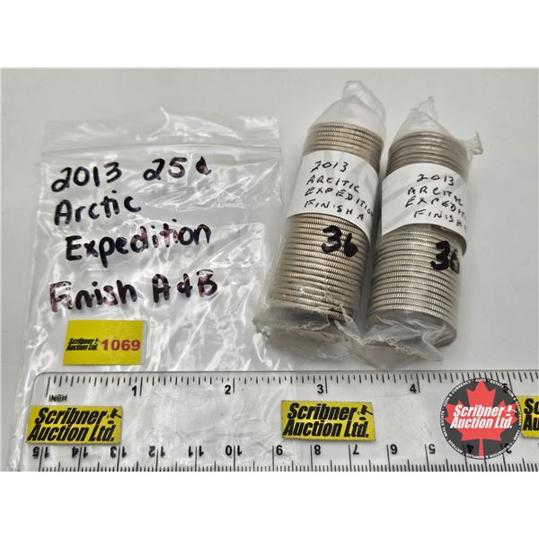 Canada Twenty Five Cent 2013 Arctic Expedition (2 ROLLS) (Finish A & B)