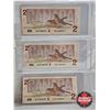 Image 4 : Canada $2 Bills 1986 (9 Consecutive) : Bonin/Thiessen #CBI1389563-571