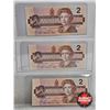 Image 8 : Canada $2 Bills 1986 (9 Consecutive) : Bonin/Thiessen #CBI1389563-571