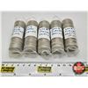 Image 1 : Canada Twenty Five Cent (5 ROLLS) : (200 Coins) - 2008 Figure Skating (3 Rolls) - 2009 Speed Skating