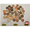 Image 1 : Canada / USA / Great Britain Coins (39) : 1960's - 2000's (Pennies, Dimes, Quarter)