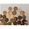 Image 3 : Canada / USA / Great Britain Coins (39) : 1960's - 2000's (Pennies, Dimes, Quarter)