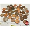 Image 4 : Canada / USA / Great Britain Coins (39) : 1960's - 2000's (Pennies, Dimes, Quarter)