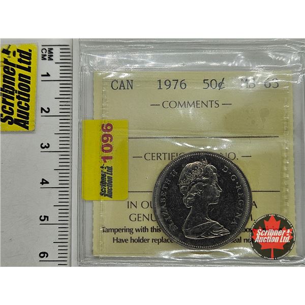 Canada Fifty Cent 1976 : ICCS Cert MS-63