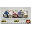 Image 1 : Canada Fifty Cent (101 Coins) : (Five PARTIAL ROLLS) : 2016; 2017; 2017; 2018; 2019