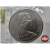 Image 3 : Canada One Dollar 1971 "Nickel, BC Centennial" : CCCS Cert : AU-50
