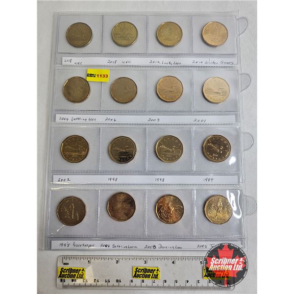 Canada Loonies (16) : 1989 - 2018 Intermittent (Variety)