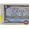 Image 2 : Canada $5 Bill 1954 *Replacement : Bouey/Rasminsky # *RX7742320