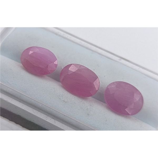 6.55 ct Certified Pink Sapphire Gemstone Parcel ($7,800 Appraisal) (Inv #SR043)