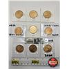 Image 2 : Canada 2010 Loonies (9) :  - Sask Roughriders (5 Coin Pack) - Vancouver Winter Olympic Games (2) - L