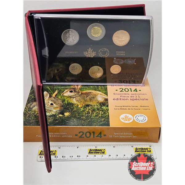 RCM Canada 2014 Special Edition $2 Specimen Set : Baby Rabbits (COA #4228)