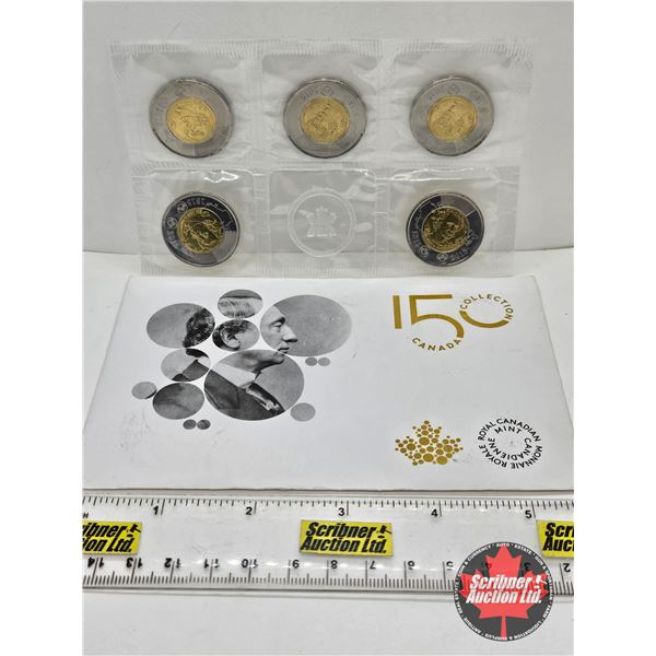 RCM Canada  150 Collection : Sir John A. MacDonald : 2015 $2 Five-Coin Pack