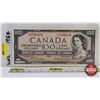 Image 1 : Canada $100 Bill 1954 : Beattie/Rasminsky #BJ3798976