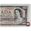 Image 3 : Canada $100 Bill 1954 : Beattie/Rasminsky #BJ3798976