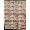 Image 2 : Canada $2 Bills 1986 UNCUT SHEET (ROLL) of 40 Bills (5x8) : Bonin/Thiessen #CBJ
