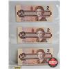 Image 5 : Canada $2 Bills 1986 (6) : Thiessen/Crow : Prefixes (BUW / BUZ / BUV)