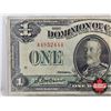 Image 2 : Dominion of Canada $1 Bill : 1923 "Blue Seal" : McCavour/Saunders #A4852444 (Note: Torn & Repaired)