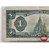 Image 6 : Dominion of Canada $1 Bill : 1923 "Blue Seal" : McCavour/Saunders #A4852444 (Note: Torn & Repaired)