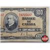 Image 3 : Bank of Canada $100 Bill 1937 : Coyne/Towers #BJ4725437