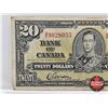 Image 2 : Bank of Canada $20 Bill 1937 : Gordon/Towers #BE9028055
