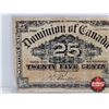 Image 2 : Dominion of Canada 1900 Twenty Five Cent "Shinplaster" : Boville