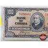 Image 2 : Bank of Canada $100 Bill 1937 : Coyne/Towers #BJ4780461