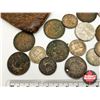 Image 2 : British Coin Collection in Leather Pouch : 1700's ; 1800's ; 1900's (28 Coins total)