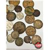 Image 3 : British Coin Collection in Leather Pouch : 1700's ; 1800's ; 1900's (28 Coins total)