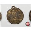 Image 7 : British Coins/Weight (3): - Brass Weight  - 1902 Commemorative Medal King Edward VII Queen Alexandra