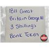 Image 6 : United Kingdom 3 Shillings : George III : Bank of England Token 1811