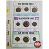 Image 1 : Great Britain Coins (9) :  - 1918 Large Penny - 1931 Half Penny - 1921 Large Penny - 1944 Farthing -