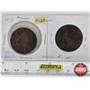 Image 4 : United Kingdom One Penny (2) :  1875 ; 1886