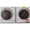 Image 7 : United Kingdom One Penny (4) :  1901; 1908; 1912; 1914