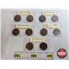 Image 1 : United Kingdom One Penny (10) :  1913; 1936; 1910; 1938; 1913; 1963; 1912; 1948; 1910; 1928