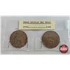 Image 2 : United Kingdom One Penny (10) :  1913; 1936; 1910; 1938; 1913; 1963; 1912; 1948; 1910; 1928