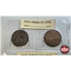 Image 2 : United Kingdom Half Penny / One Penny (8) :  - One Penny : 1863; 1927; 1860; 1936; 1915; 1935 - Half