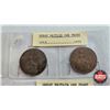 Image 3 : United Kingdom Half Penny / One Penny (8) :  - One Penny : 1863; 1927; 1860; 1936; 1915; 1935 - Half
