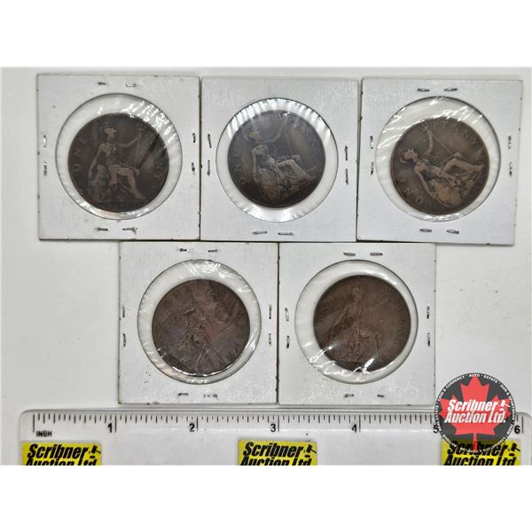United Kingdom One Penny (5): 1901; 1915; 1919; 1920; 1921