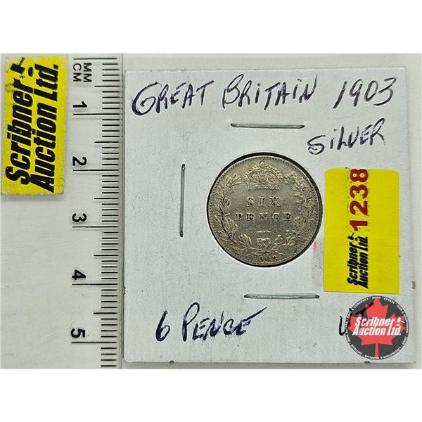 United Kingdom Six Pence : 1903 (Silver .925)
