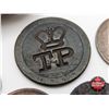 Image 4 : British Coin Collection in Leather Pouch (8 Coins) : 1700's & 1800's