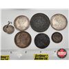 Image 5 : British Coin Collection in Leather Pouch (8 Coins) : 1700's & 1800's