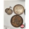 Image 6 : British Coin Collection in Leather Pouch (8 Coins) : 1700's & 1800's