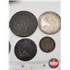 Image 7 : British Coin Collection in Leather Pouch (8 Coins) : 1700's & 1800's
