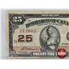Image 2 : Dominion of Canada Twenty Five Cent "Shinplaster" 1923 : McCavour/Saunders #213903