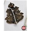 Image 7 : Collector Combo (3) : - Canadian Military Cap Badge 49th Battalion (Edmonton Regiment)  - Canada 3 C