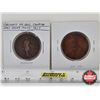 Image 4 : Province du bas Canada Un Sou 1837 : Bank Token Half Penny Tokens (2)