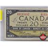 Image 2 : Canada $20 Bill 1954 : Beattie/Rasminsky #GW1115182