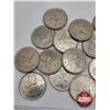 Image 2 : Canada Twenty Five Cent 1973 RCMP (25 Coins)